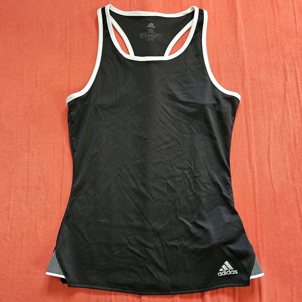 ❌SOLD❌ Adidas Climalite Black Racerback Top XS - EUC